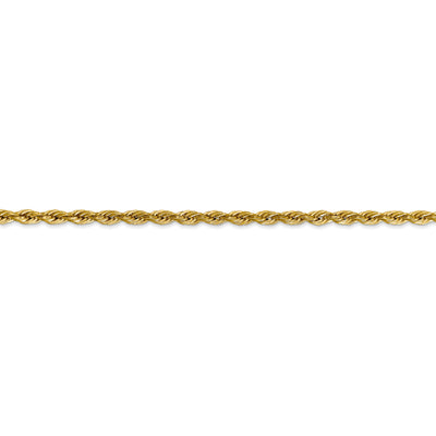 14ky 3.0mm Semi-Solid Rope Chain