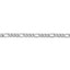 14k WG 3.5mm Semi-Solid Figaro Chain