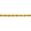 14ky 4.75mm Semi-Solid Rope Chain