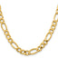 14k 8.5mm Semi-Solid Figaro Chain