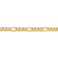 14k 5.75mm Semi-Solid Figaro Chain