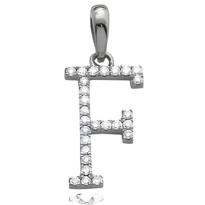 14KW 0.15CTW DIAMOND INITIAL PENDANT