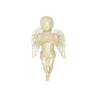 10KY 0.50CTW DIAMOND ANGEL PENDANT
