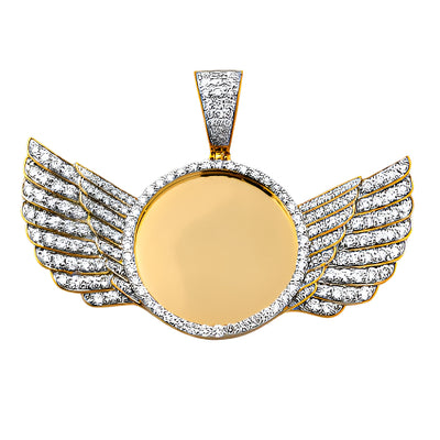 10KY 3.35CTW DIAMOND ROUND MEMORY PENDANT