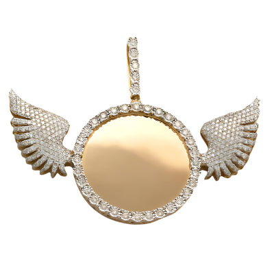 10KY 4.00CTW ILLUSION SET DIAMOND MEMORY PENDANT