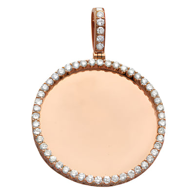 10KR 3.85CTW DIAMOND ROUND MEMORY PENDANT