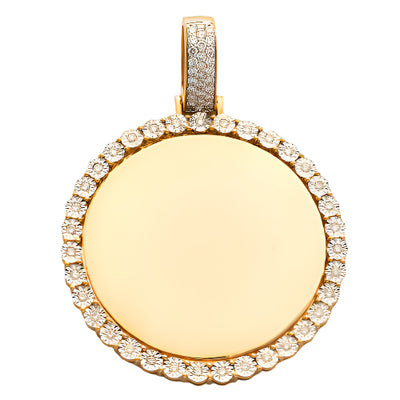 10KY 1.25 CTW DIAMOND ROUND MEMORY PENDANT