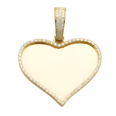 14KY 1.35CTW DIAMOND HEART MEMORY PENDANT