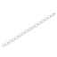 Sterling Silver, Open Oval Diamond Bracelet - (352 Stones)