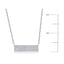 Sterling Silver, Rectangle Bar Diamond Necklace - (87 Stones)
