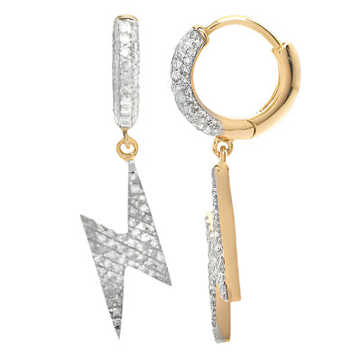 10KY 1.00CTW DIAMOND LIGHTNING BOLT DANGLING