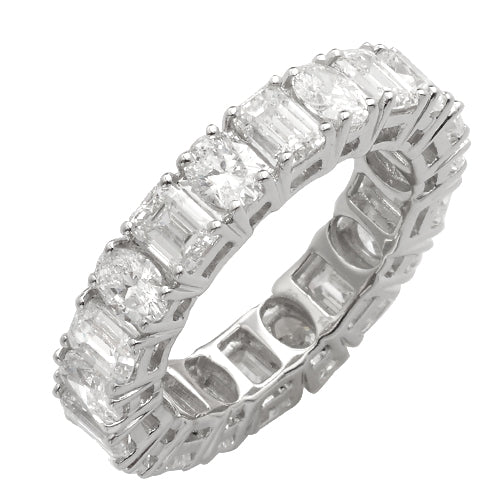 14KW 5.75CTW DIAMOND 20-OVAL & EMERALD CUT STONE