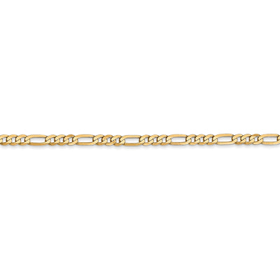 14k 2.75mm Flat Figaro Chain