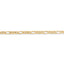 14k 3mm Flat Figaro Chain