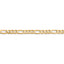 14k 4mm Flat Figaro Chain