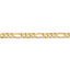 14k 5.25mm Flat Figaro Chain