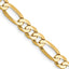 14k 5.25mm Flat Figaro Chain