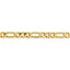 14k 6.25mm Flat Figaro Chain