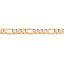 14k 7mm Flat Figaro Chain