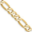 14k 7mm Flat Figaro Chain