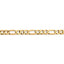 14k 7.5mm Flat Figaro Chain