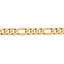 14k 8.75mm Flat Figaro Chain