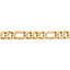 14k 10mm Flat Figaro Chain