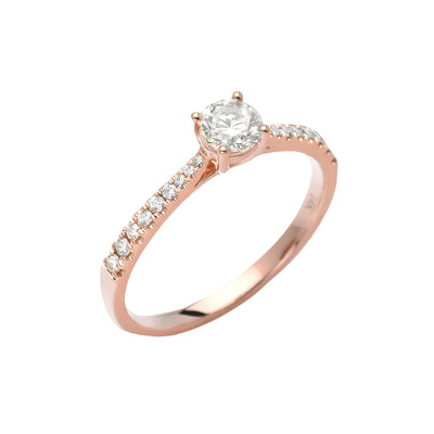 14KR 0.53CTW DIAMOND BRIDAL RING