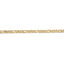 14k 3mm Concave Open Figaro Chain