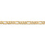 14k 4.5mm Concave Open Figaro Chain