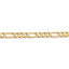 14k 5.5mm Concave Open Figaro Chain
