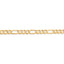 14k 6mm Concave Open Figaro Chain