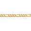 14k 7.5mm Concave Open Figaro Chain