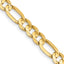 14k 7.5mm Concave Open Figaro Chain