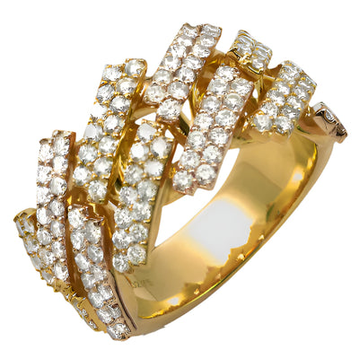 10KY 2.75 CTW DIAMOND SQUARE LINK MIAMI CUBAN