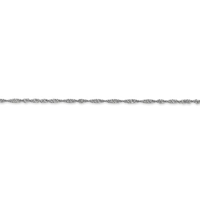 14k WG 1.4mm Singapore Chain
