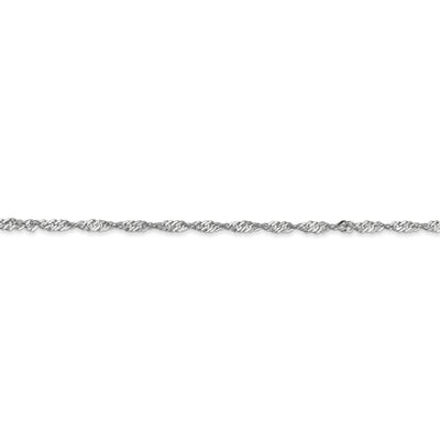 14k WG 1.7mm Singapore Chain