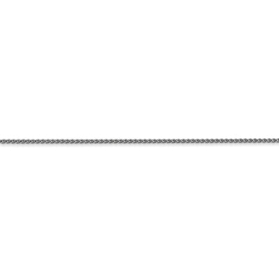 14k WG 1.05mm D/C Spiga with Spring Ring Clasp Chain