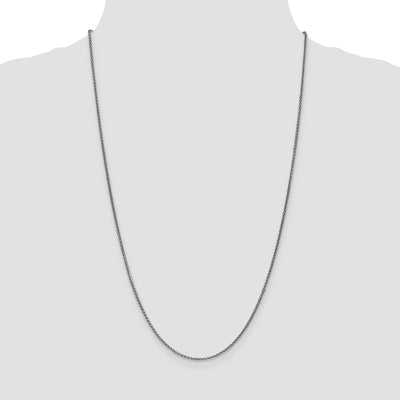 14k WG 1.7mm D/C Spiga Chain