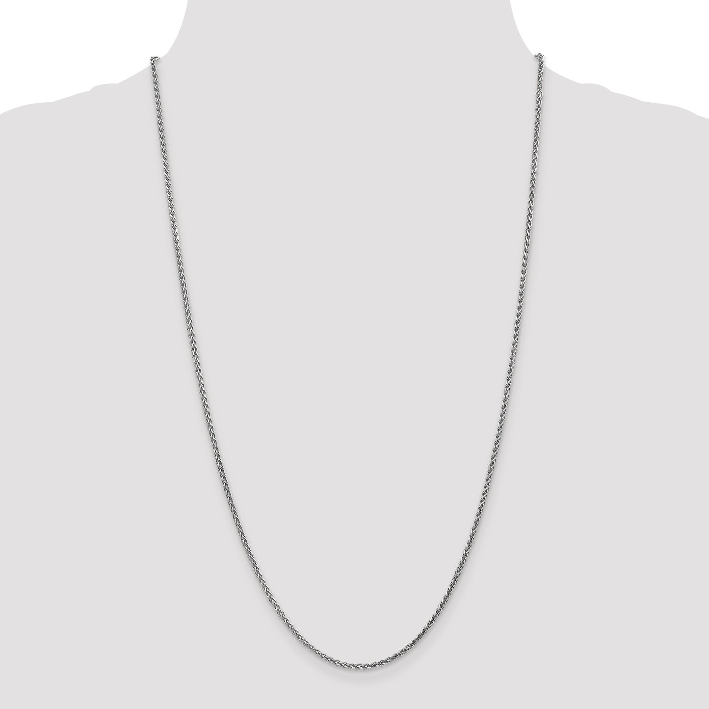 14k WG 2.1mm D/C Spiga Chain