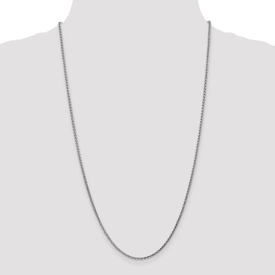 14k WG 2.1mm D/C Spiga Chain