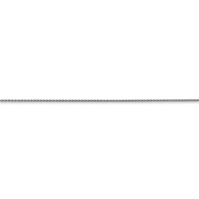 14k WG .85mm D/C Spiga with Spring Ring Clasp Chain
