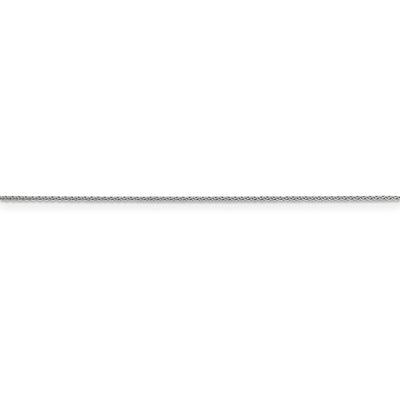14k WG .85mm D/C Spiga with Lobster Clasp Chain