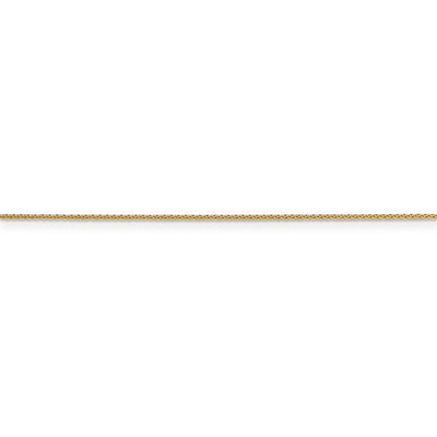 14k .85mm D/C Spiga with Lobster Clasp Chain