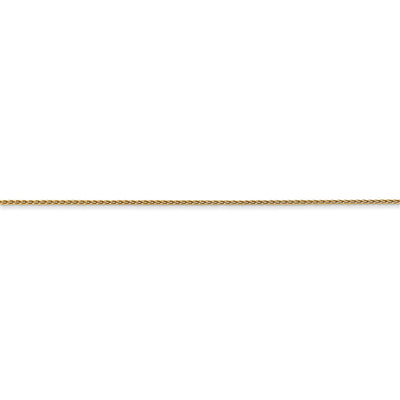 14k .85mm D/C Spiga with Spring Ring Clasp Chain