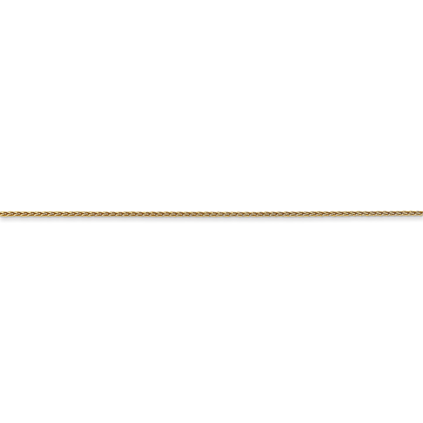 14k .85mm Diamond Cut Spiga with Spring Ring Clasp Chain