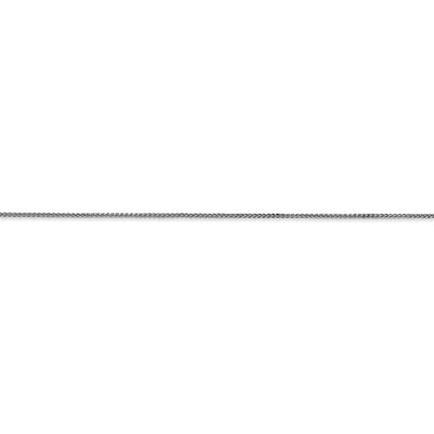 14k WG .85mm Spiga with Spring Ring Clasp Chain