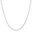 14k WG .85mm Spiga with Spring Ring Clasp Chain