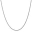 14k WG 1.05mm Spiga with Spring Ring Clasp Chain