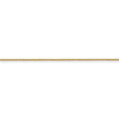 14k .85mm Spiga with Lobster Clasp Chain